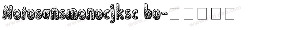 Notosansmonocjksc bo字体转换